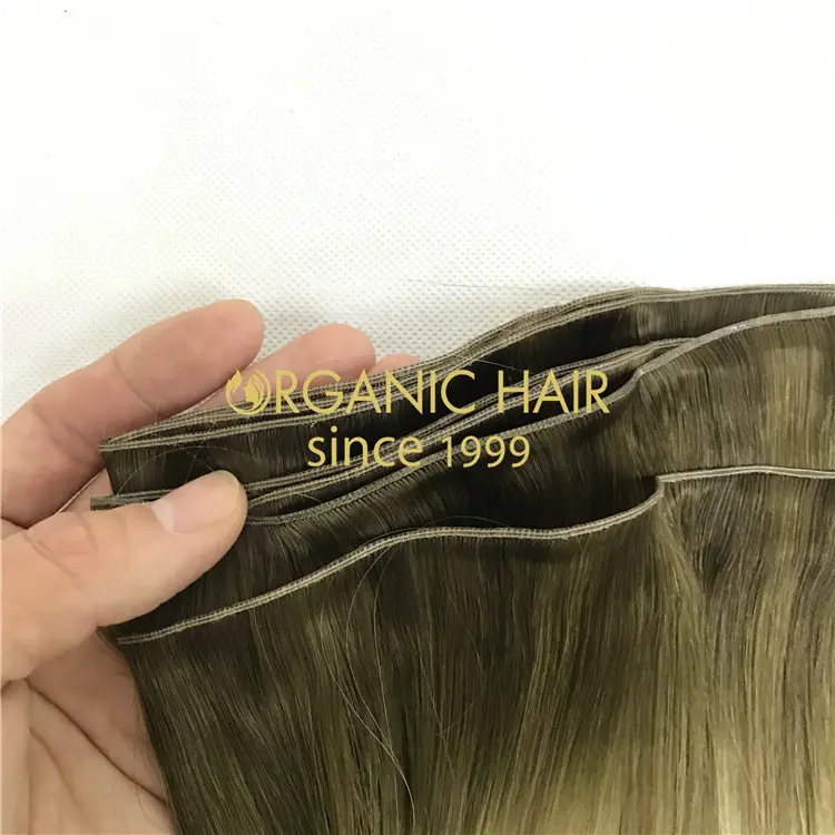 Wholesale human remy genius weft balayage color and Black Friday Sale X418